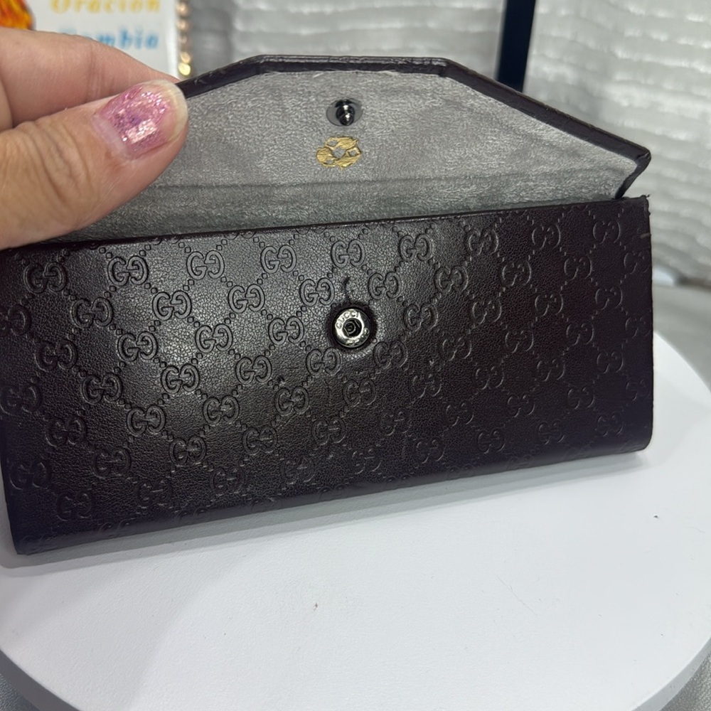 (Z6) Gucci unisex glasses in white and leopard print, with case - Picture 12 of 16